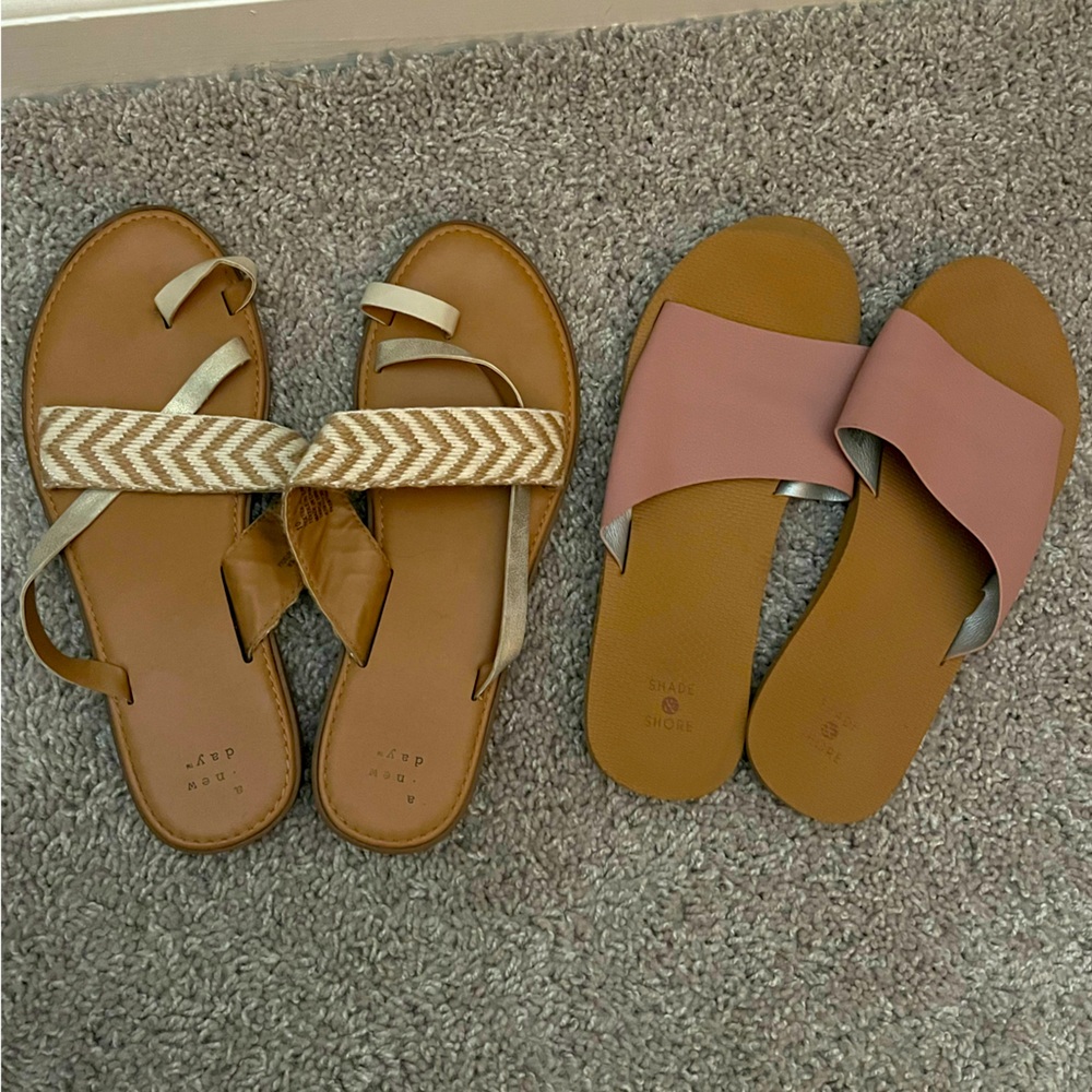 Two pairs of Target sandals